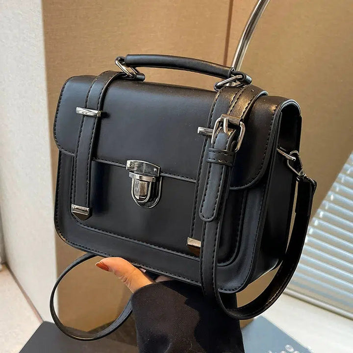 Compact Buckled Crossbody Bag