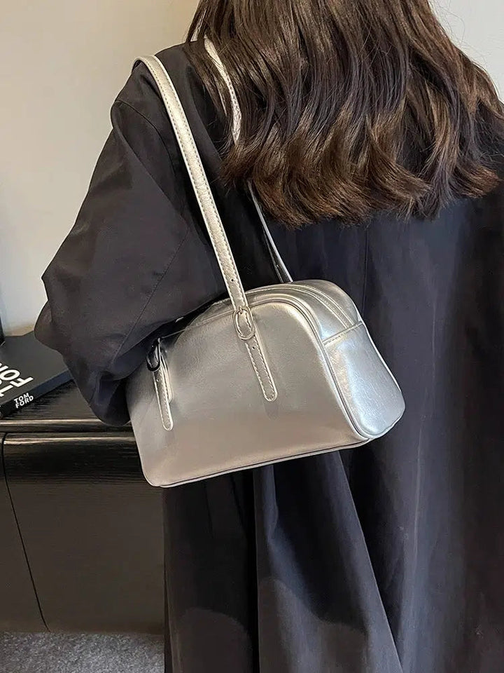 Compact Leather Handbag