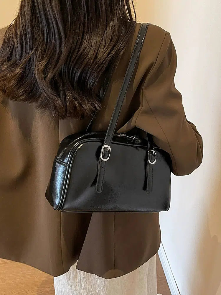 Compact Leather Handbag