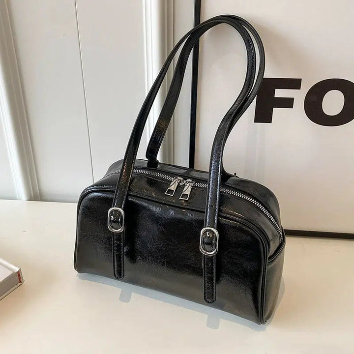 Compact Leather Handbag