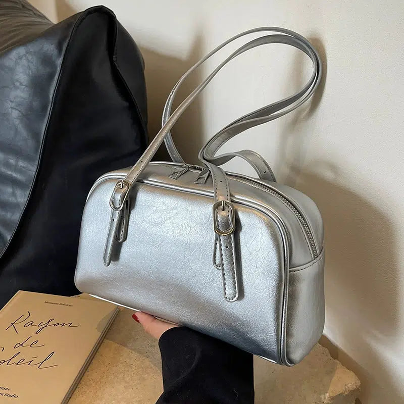 Compact Leather Handbag