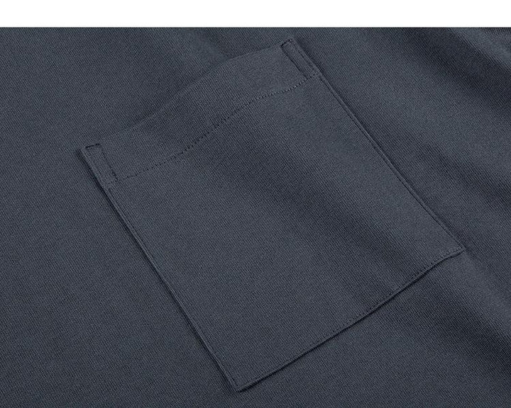 Contrast Line Pocket T-shirt
