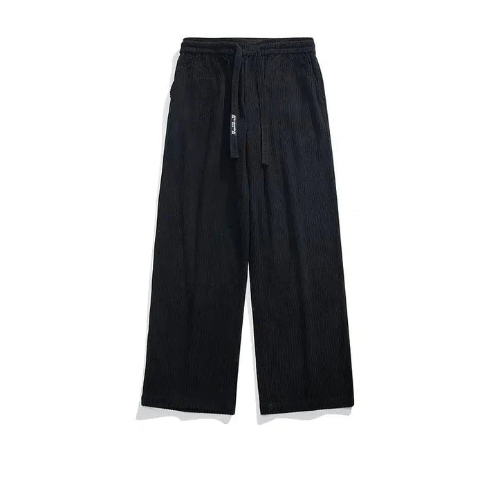 Corduroy Wide-Leg Casual Pants