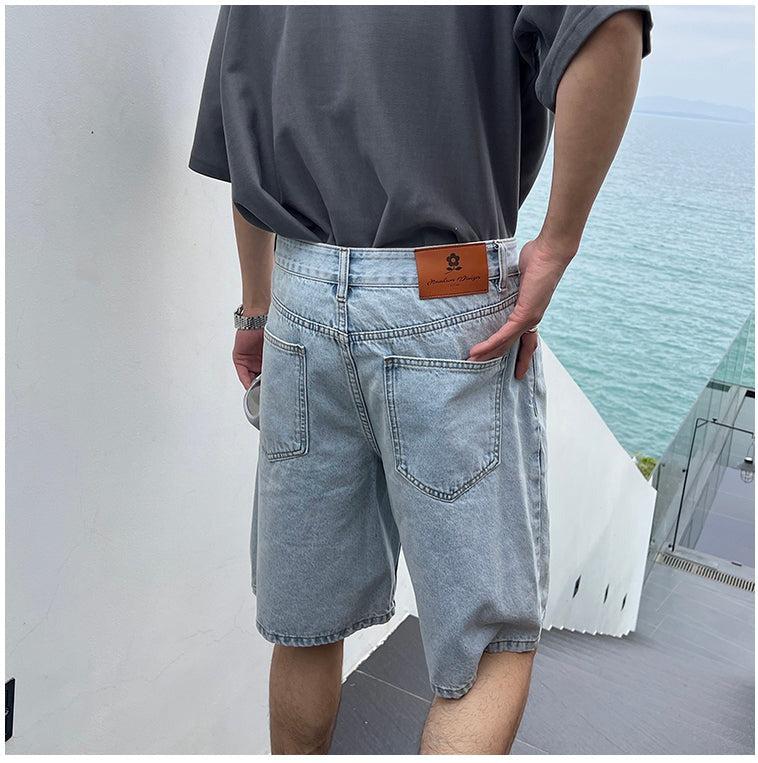 Cotton Denim Shorts