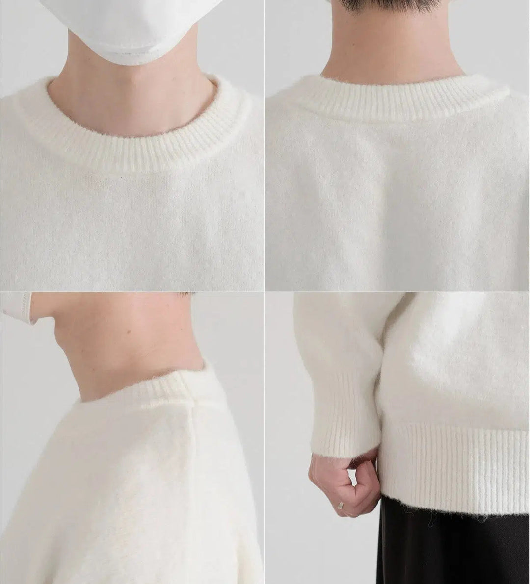 Crew Neck Cozy Knit Sweater