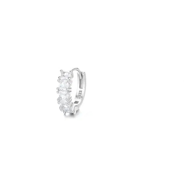 Cubic Zirconia Hoop Earrings