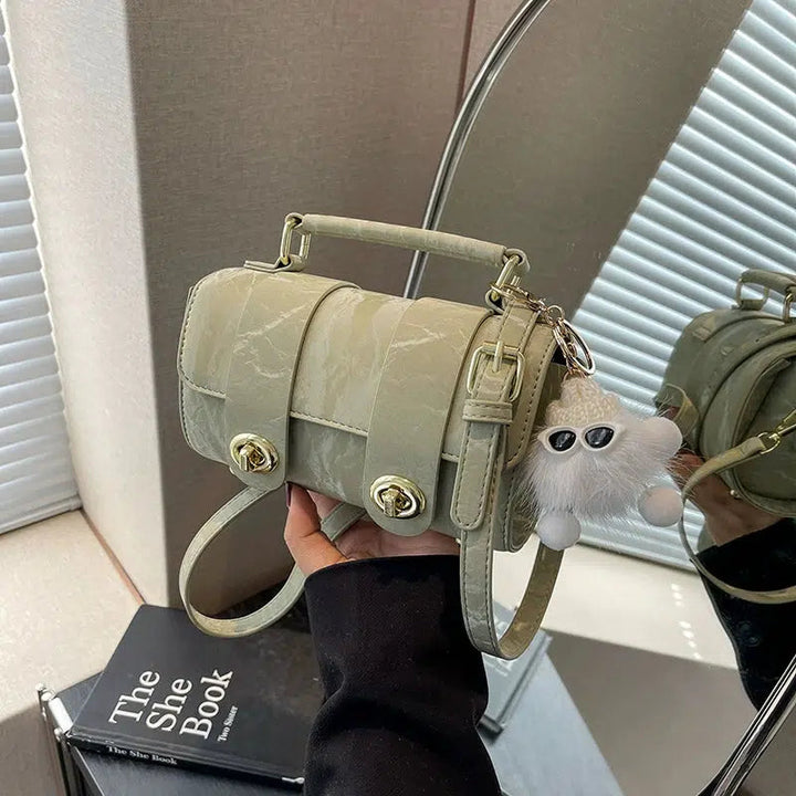 Cute Accessory Handle Crossbody Bag