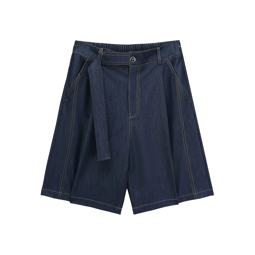 Denim Cuban Collar Chambray Shirt & Shorts