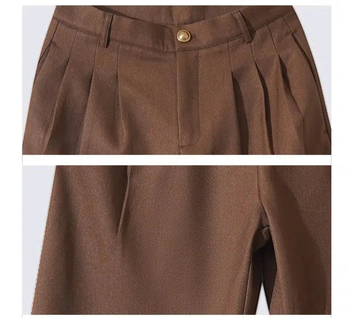 Double-Breasted Suit Wide-Leg Pants Set