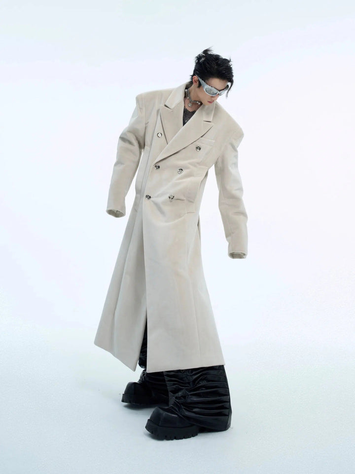 Double-Breasted Wool Coat
