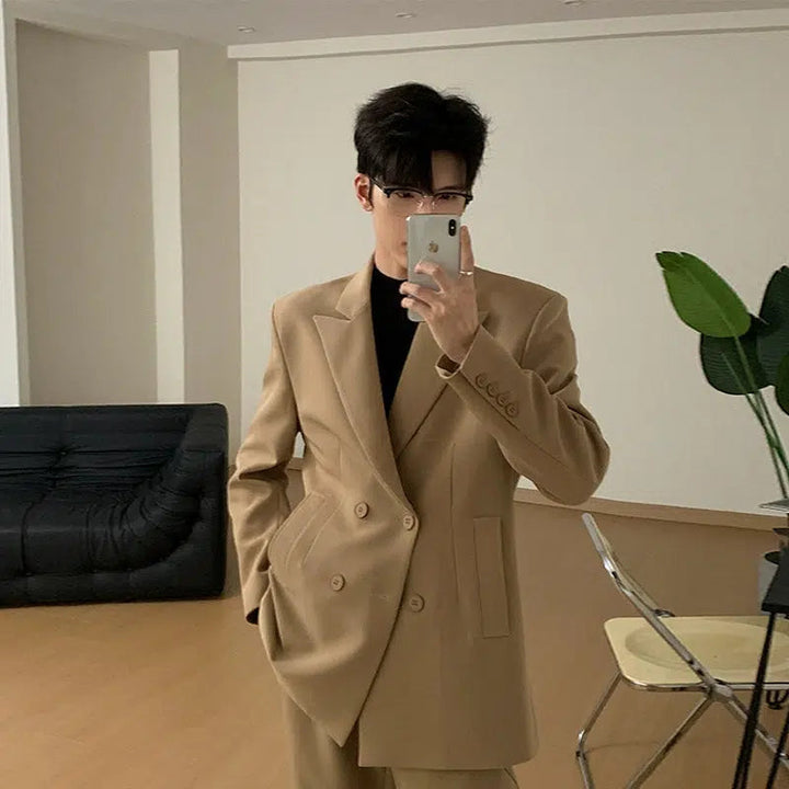 Double-breasted Casual Suit