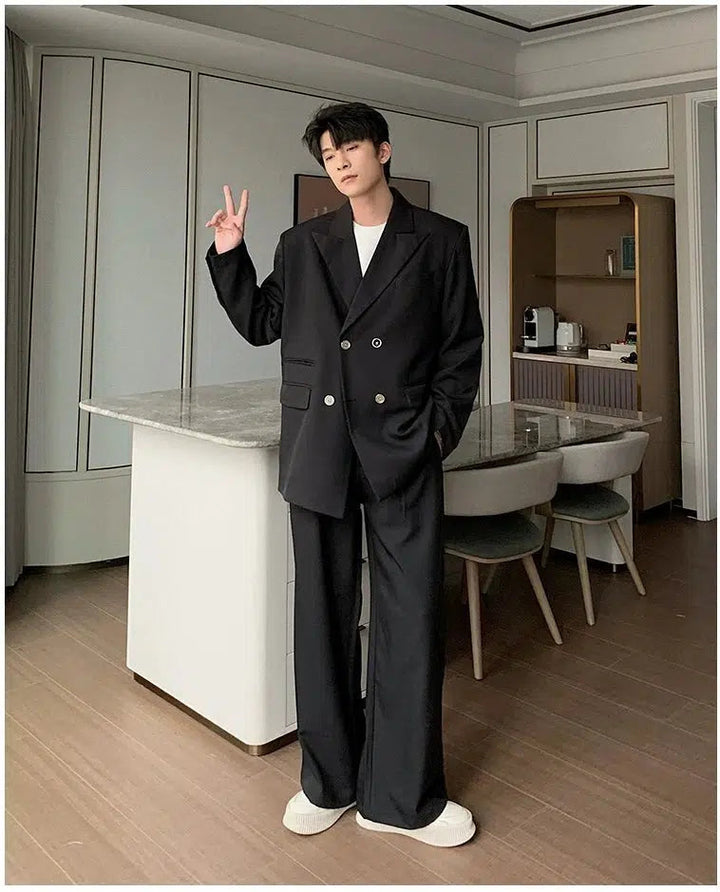 Double-breasted Casual Suit
