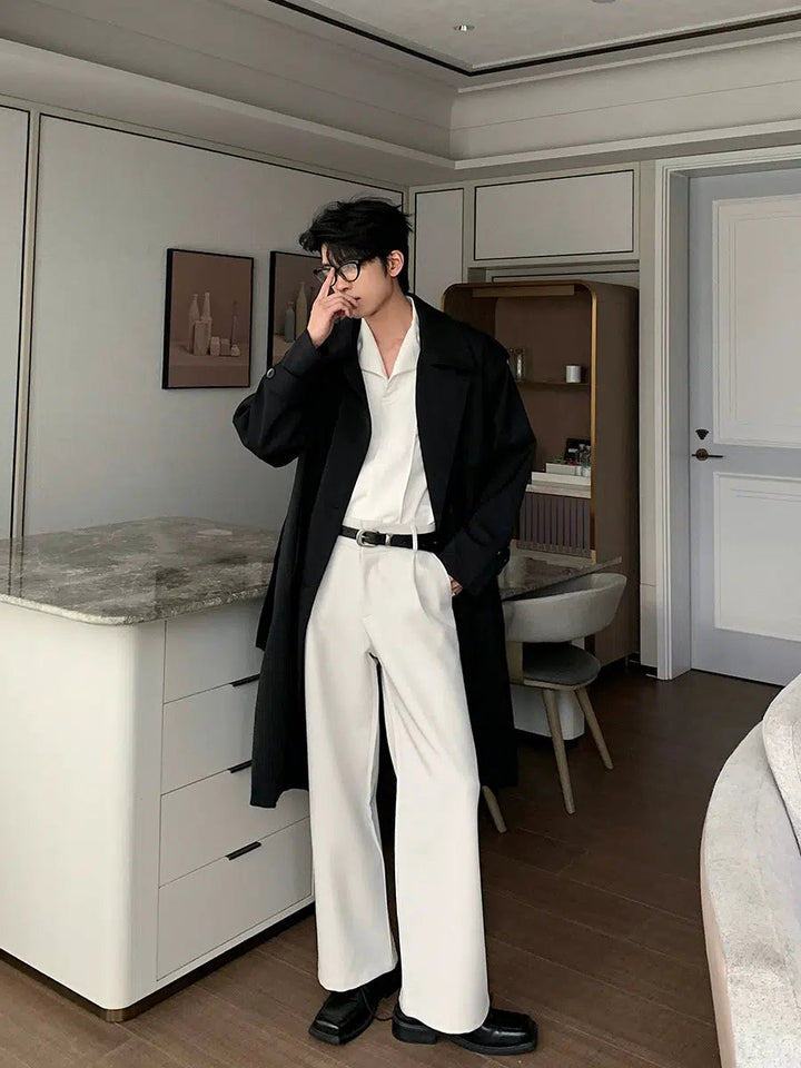 Double-breasted Mid-length Trench Coat