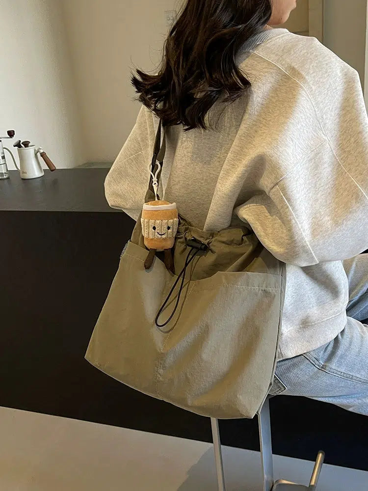 Drawstring Casual Shoulder Bag
