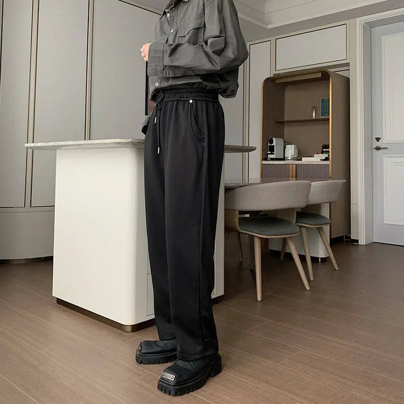 Elastic Waist Track Pants