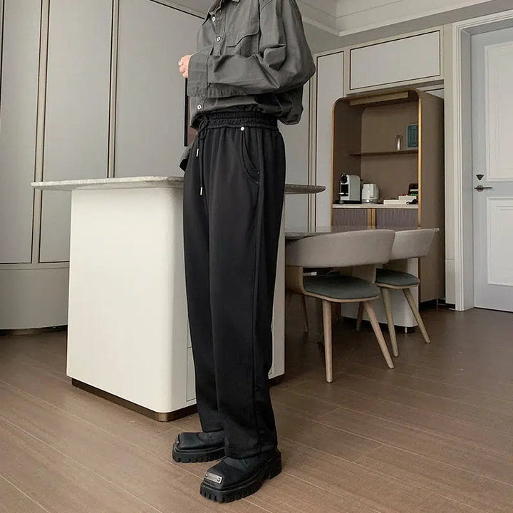 Elastic Waist Track Pants
