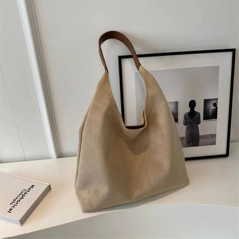 Elegant Suede Tote Bag