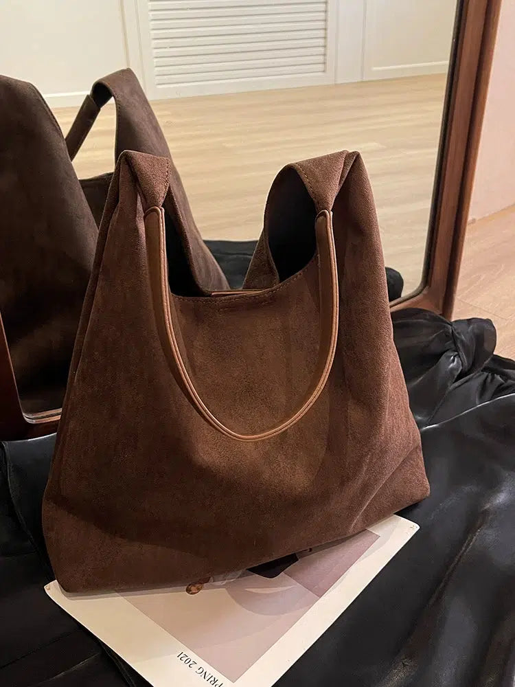 Elegant Suede Tote Bag