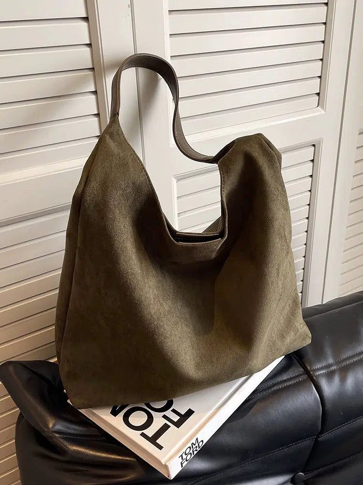 Elegant Suede Tote Bag