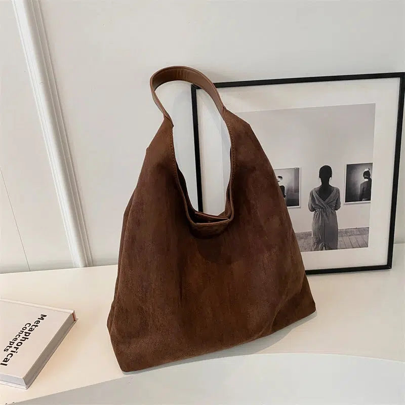 Elegant Suede Tote Bag