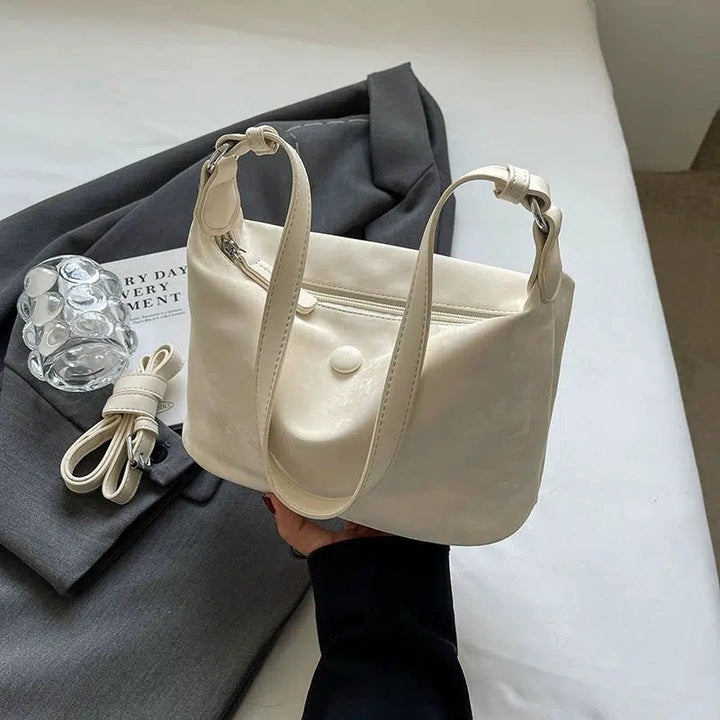 Faux Fur Pom-Pom Shoulder Bag