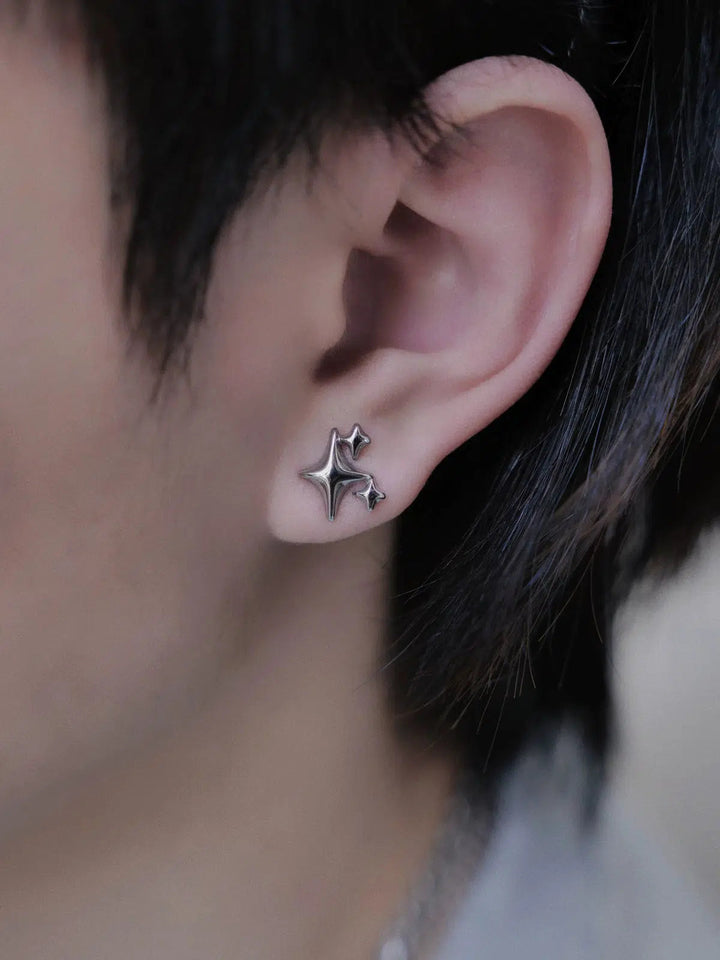 Four-pointed Star Earrings