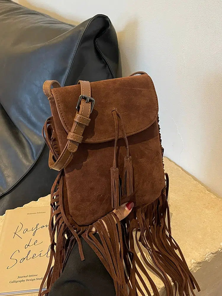 Fringe Tassel Crossbody Bag