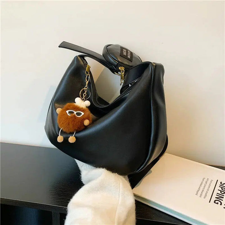 Fun Pom Keychain Shoulder Bag