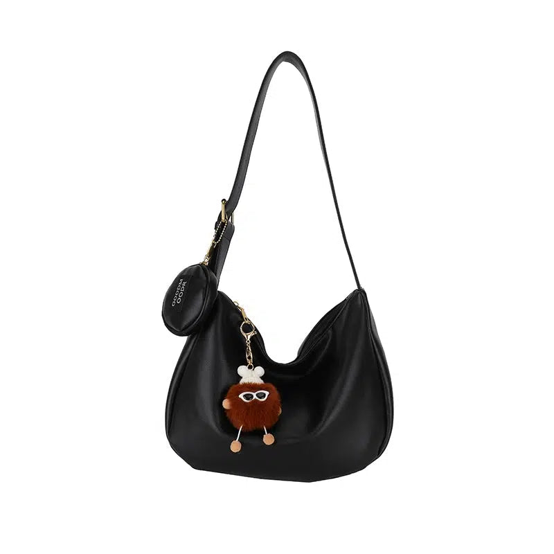 Fun Pom Keychain Shoulder Bag