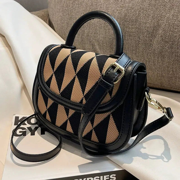 Geometric Pattern Crossbody Bag