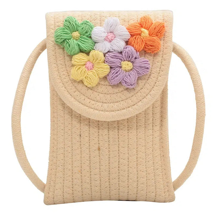 Handcrafted Floral Mobile Phone Bag