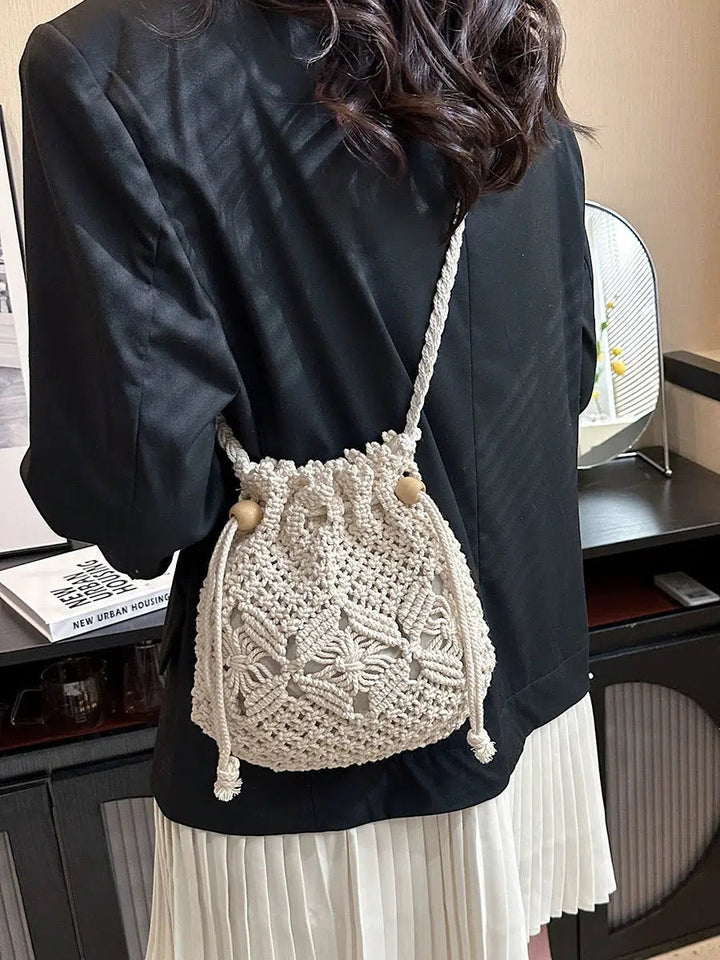 Handmade Woven Bucket Bag
