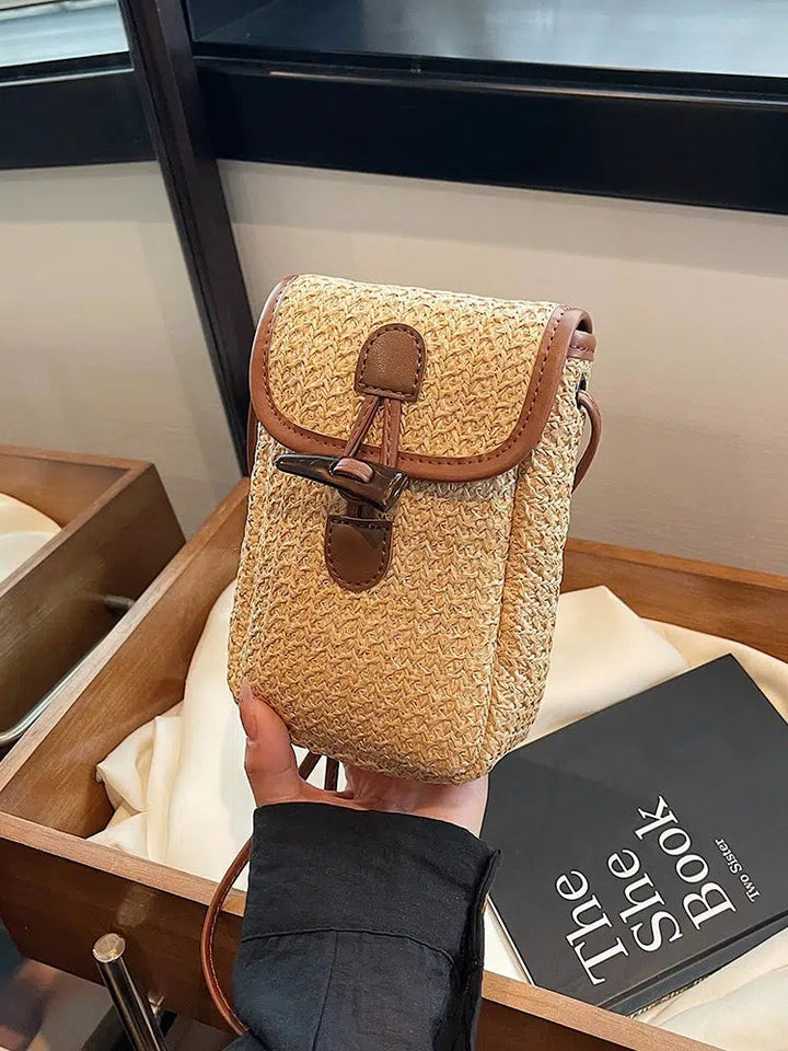 Handwoven Crossbody Mobile Phone Bag