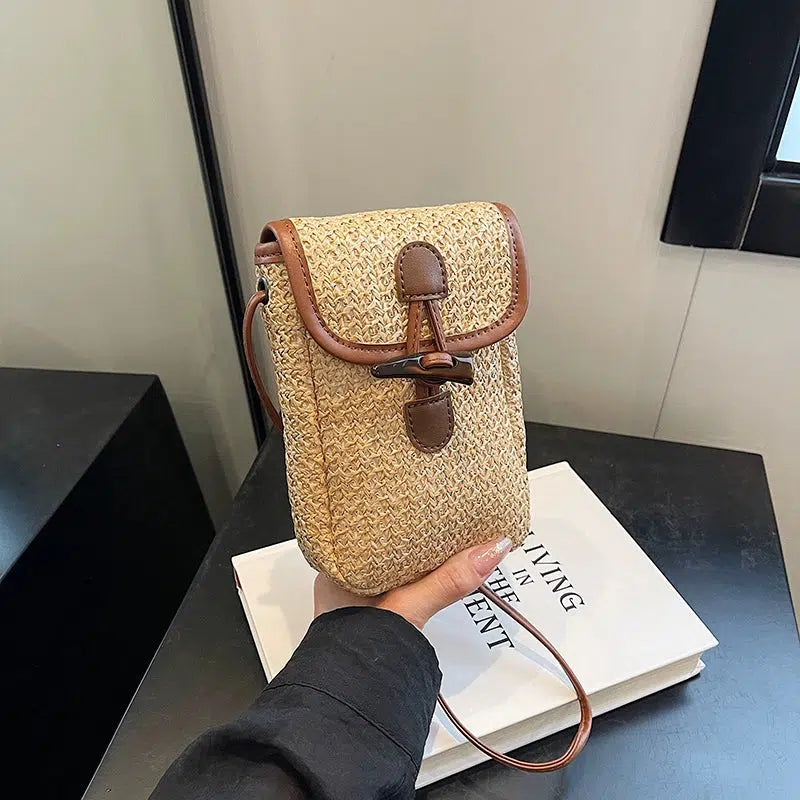 Handwoven Crossbody Mobile Phone Bag