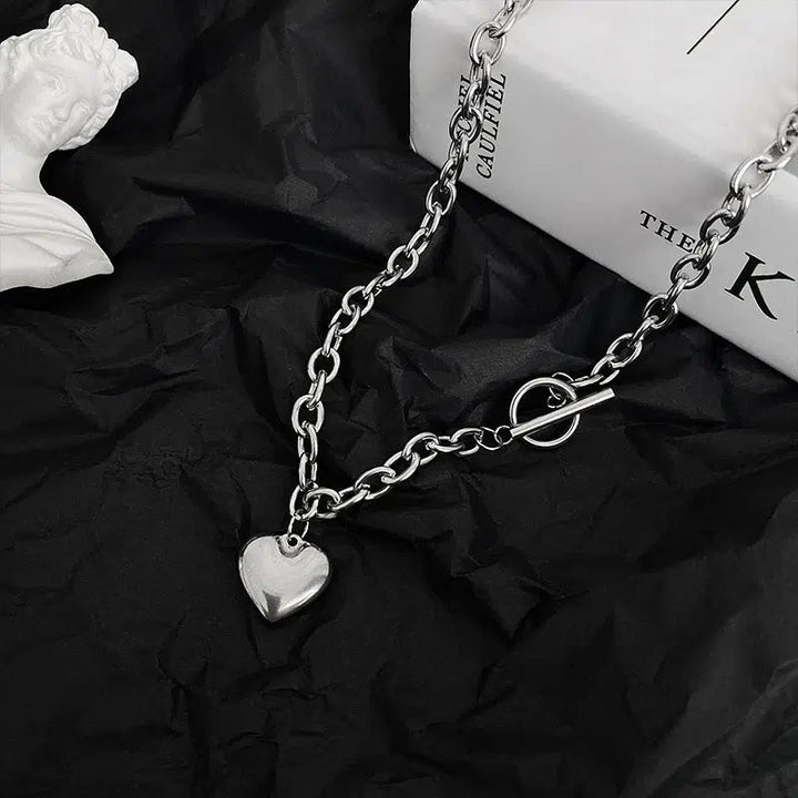 Heart Charm Chain Necklace