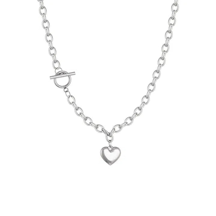 Heart Charm Chain Necklace