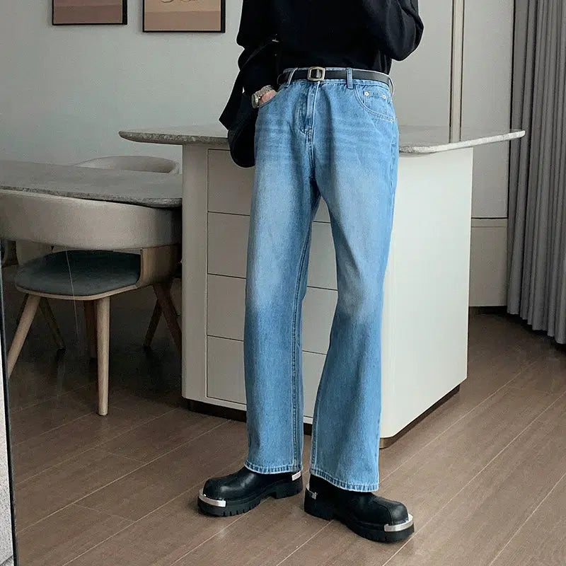High Waist Straight Leg Jeans