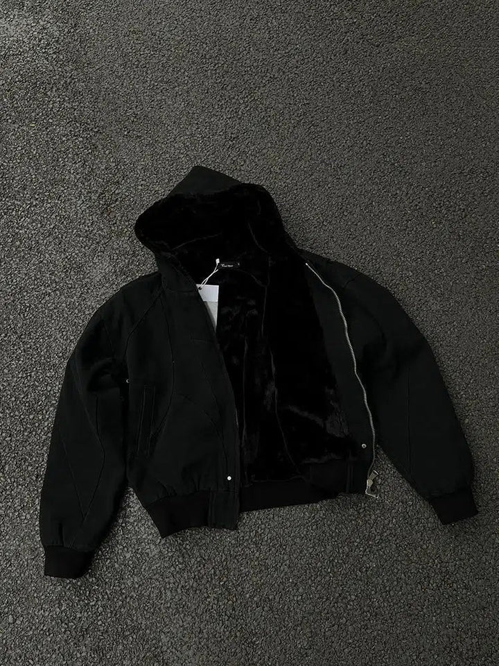 Hooded Fleece Lined Jacket