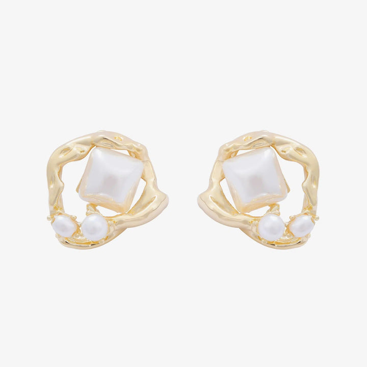 Intricate Abstract Stud Earrings
