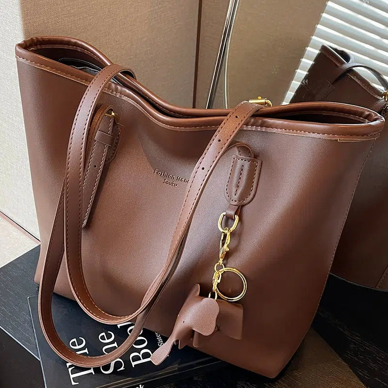 Keychain Accessory Leather Strap Tote Bag