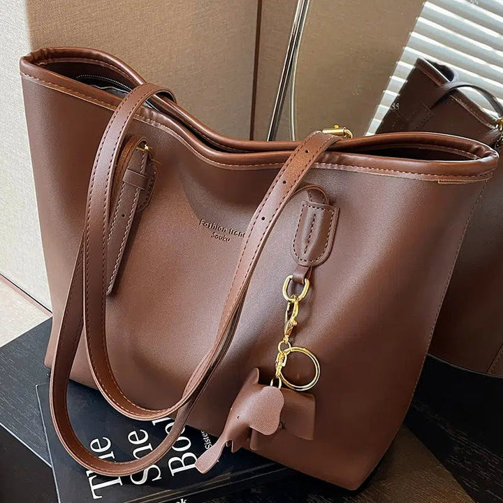 Keychain Accessory Leather Strap Tote Bag