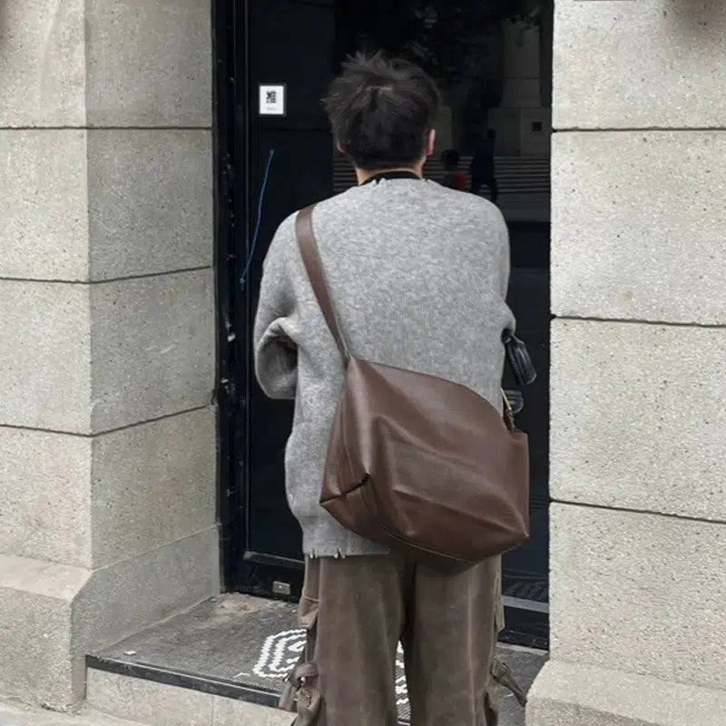 Large Leather Crossbody Bag