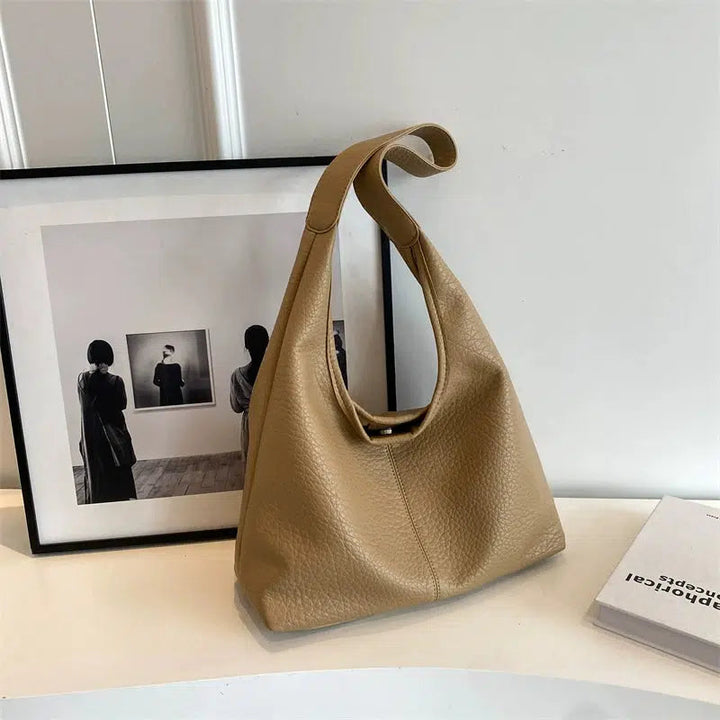 Leather Bucket Shaped Bag