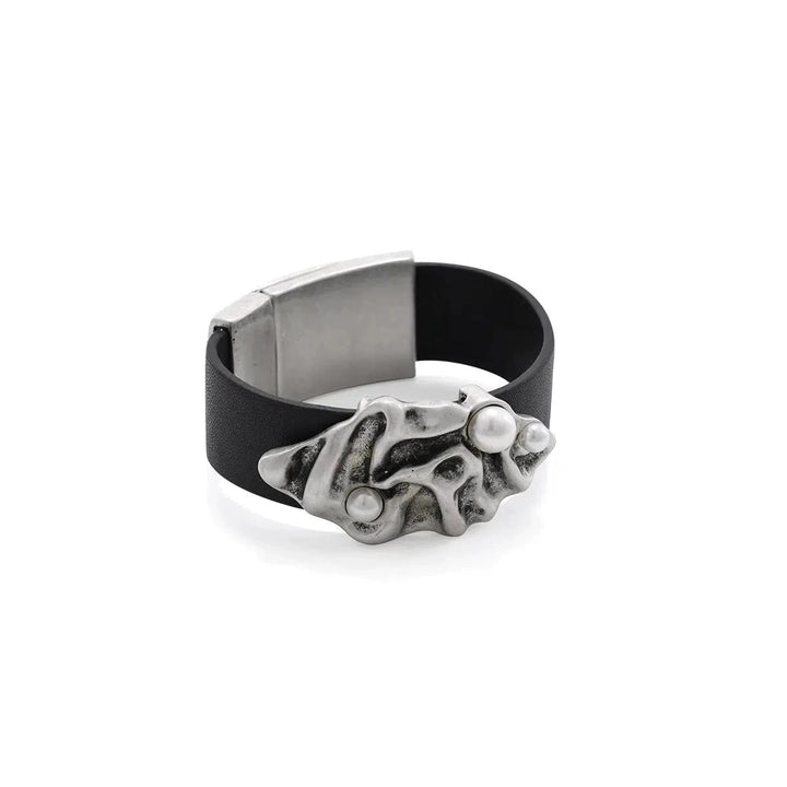 Leather Wide Bracelet
