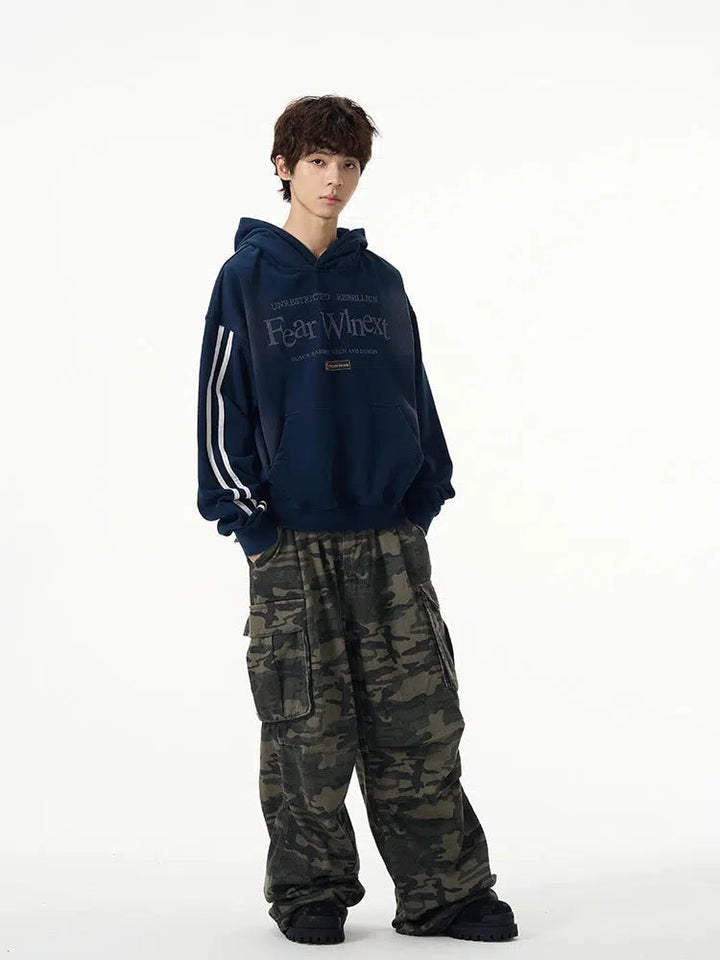 Letter Print Hooded Sweatshirt