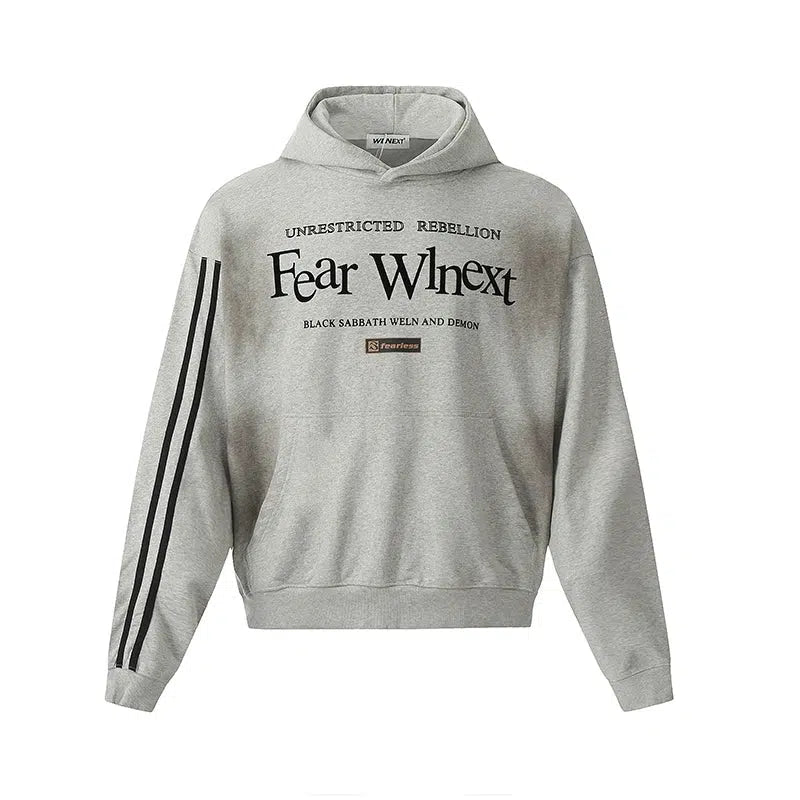 Letter Print Hooded Sweatshirt