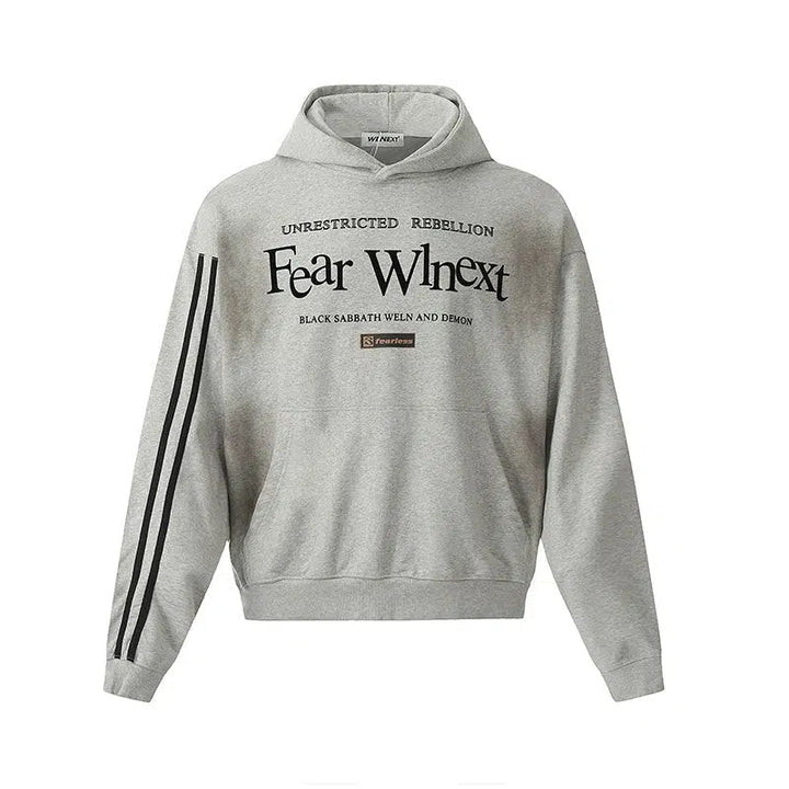 Letter Print Hooded Sweatshirt