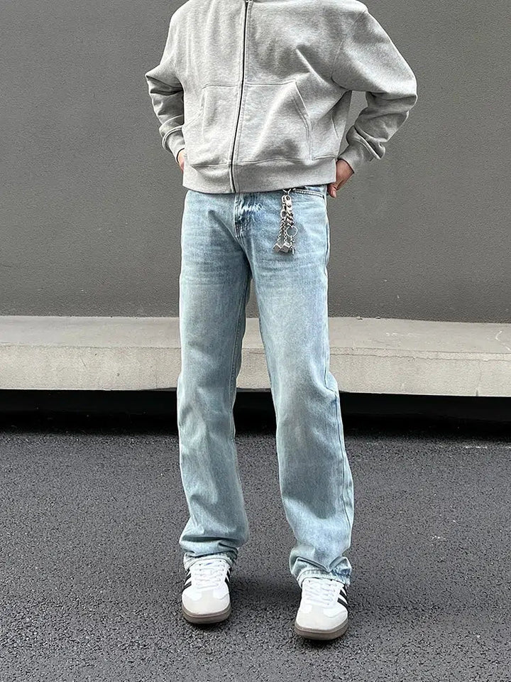 Light Blue Vintage Slim Fit Jeans