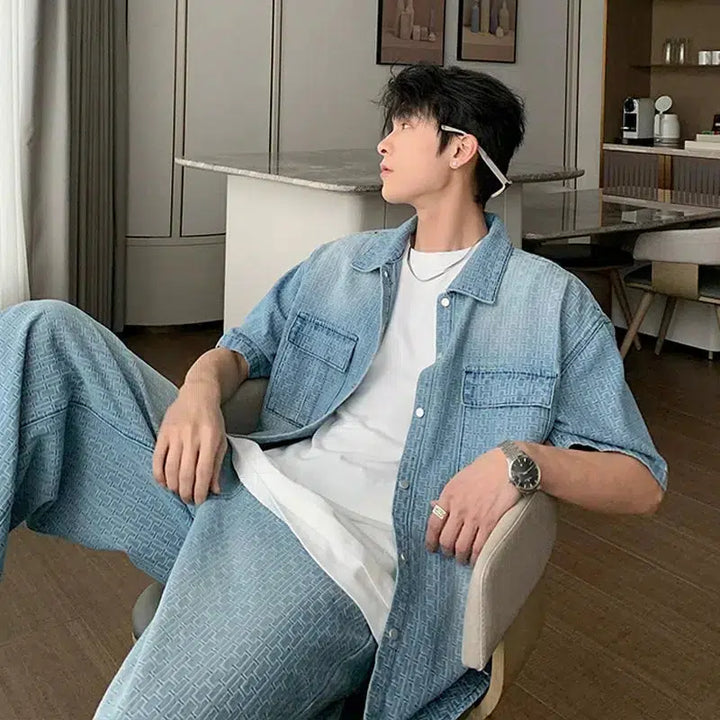 Lightweight Short Sleeve Denim Jacket & Jeans