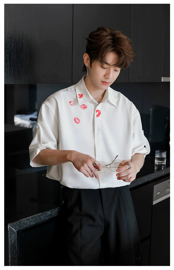 Lipstick Button-Down Shirt
